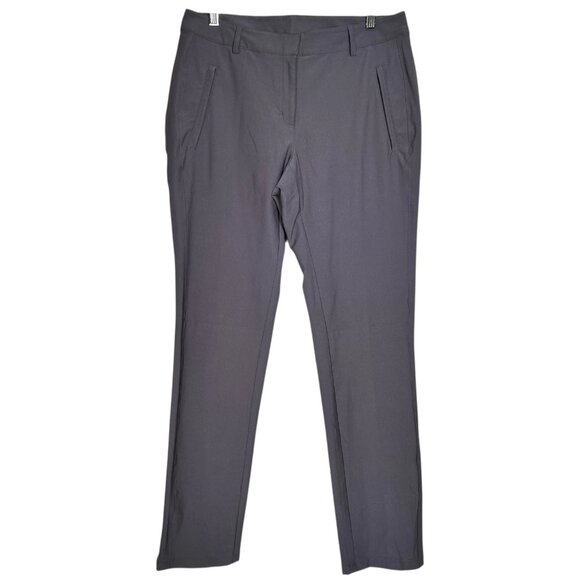 Slazenger Womens Dark Gray Lightweight Tapered Fit Golf Trousers Pants Size 8 - Picture 2 of 11